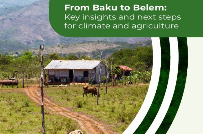 "EAFF Participates in Global Workshop: From Baku to Belem – Key Insights and Next Steps for Climate and Agriculture"